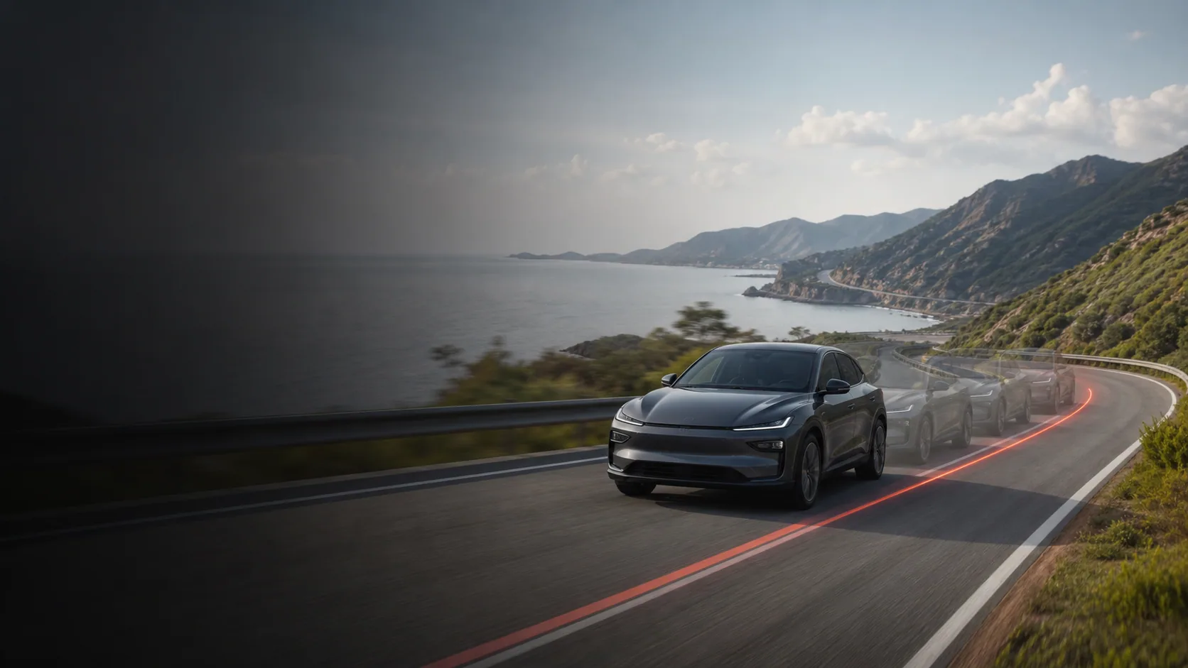An intelligent EV illustrating continuous improvement based on feedback from real-world driving